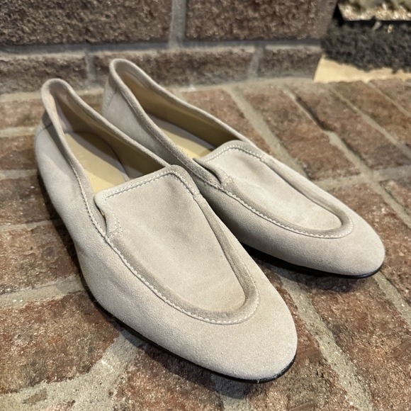 Le Monde Beryl Shoes - Le Monde Beryl Lo Boy Suede Loafer Women's Gray Size 38 #246